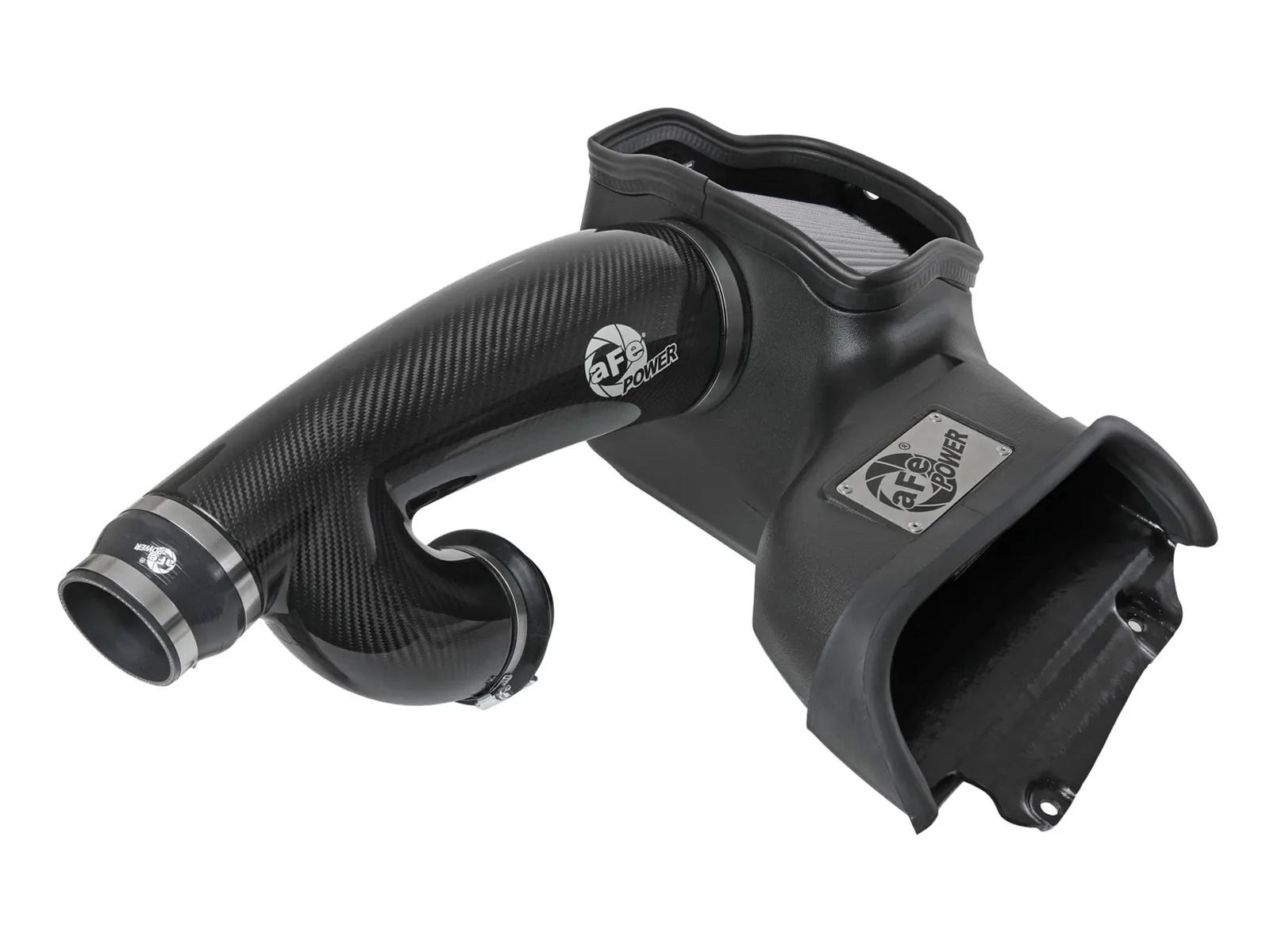 aFe Track Series Carbon Fiber Cold Air Intake System w/ Pro DRY S Filter (2021-2025 F-150 Raptor 3.5L) - 57-10031D