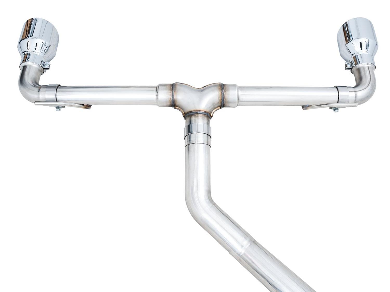 AWE Track Edition Catback Exhaust - Chrome Silver Tips (2022-2023 Volkswagen MK8 GTI) - 3020-32658