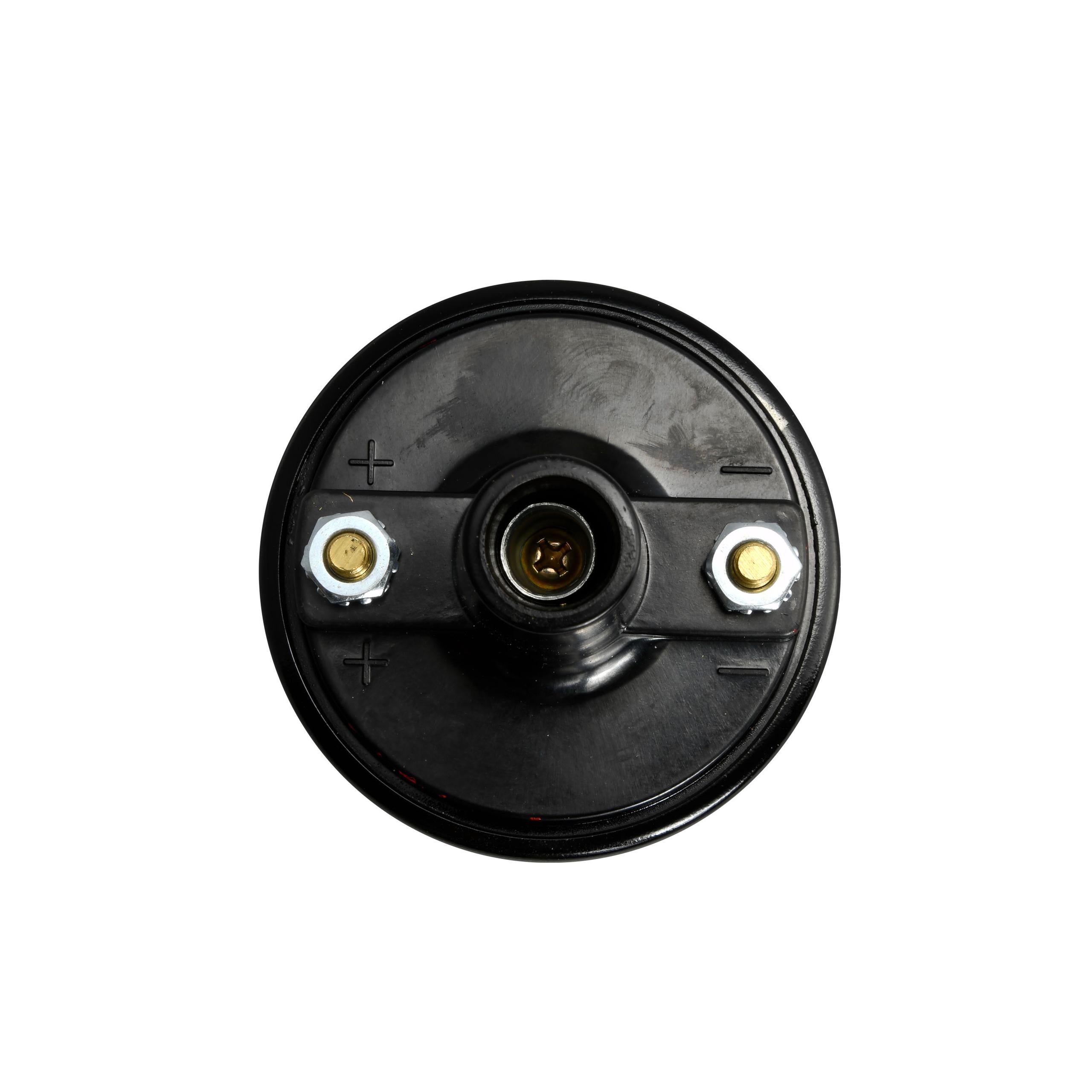 Pertronix Flame-Thrower Coil. 40,000-Volt Rated With 3.0-Ohms Of Resistance. Black Epoxy Filled Canister Style. Epoxy Filled Coils Are Engineered For High Vibration Applications. - 40611