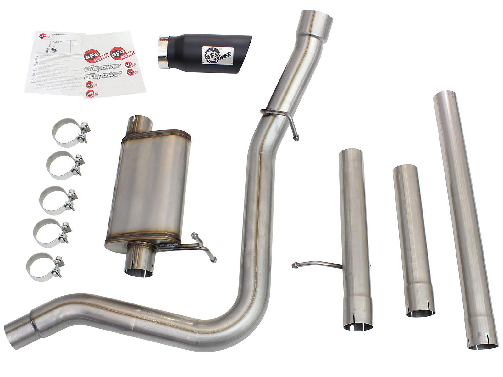 AFE MACH Force-Xp Cat-Back Exhaust System Black - 49-43076-B