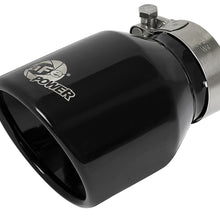 AFE MACH Force-XP 3 IN to 2-1/2 IN 304 Stainless Steel Axle-Back Exhaust Black (2015-2021 X1) - 49-36349-B