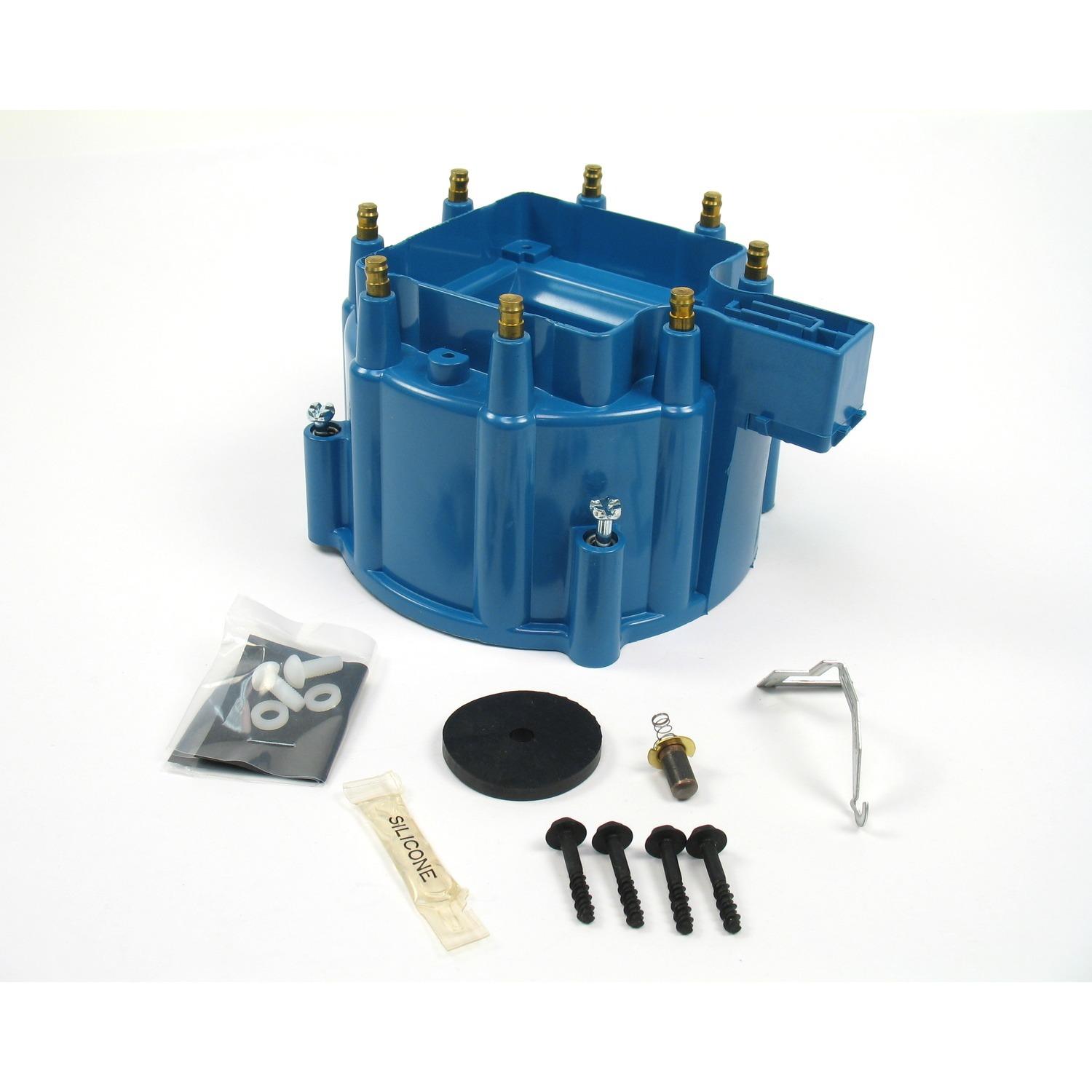 Pertronix D4052 Flame-Thrower Hei Distributor Cap Blue - D4052