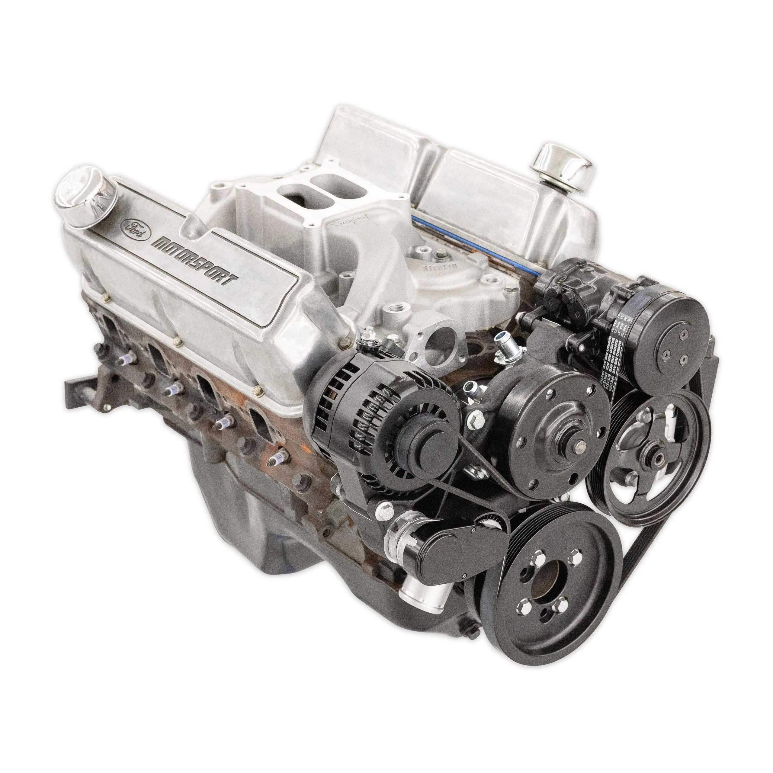 Holley Small Block Ford Mid-Mount Complete Accessory System - 20-370BK