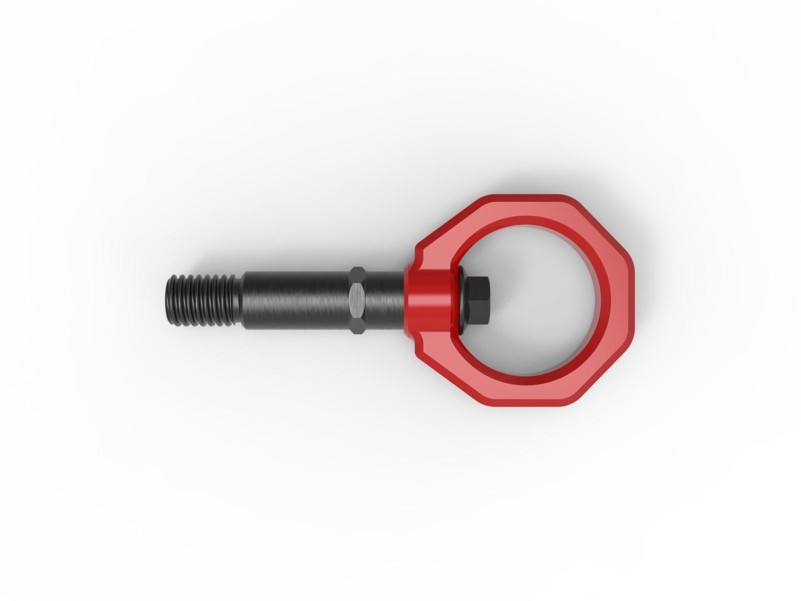 aFe CONTROL Rear Tow Hook Red (2020-2021 GR Supra, GR Supra, GR Supra) - 450-721002-R