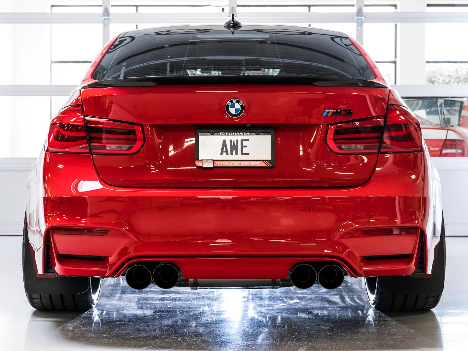 AWE Track Edition exhaust - Diamond Black Tips (F8X M3 / M4) - 3020-43087