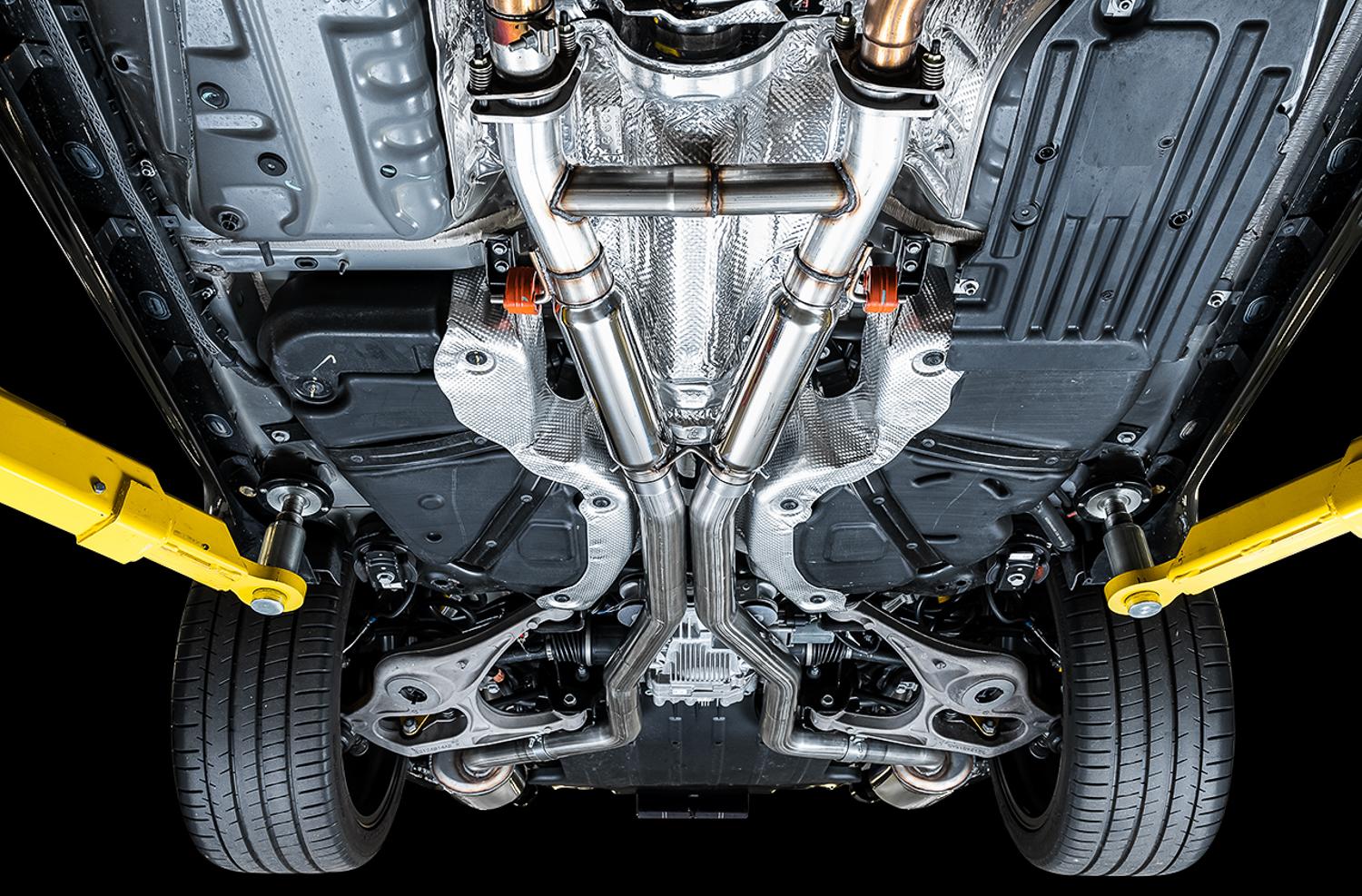 AWE Cat Back Exhaust - Touring Edition, Stock Tips (2020 Grand Cherokee SRT/Trackhawk) - 3015-31017