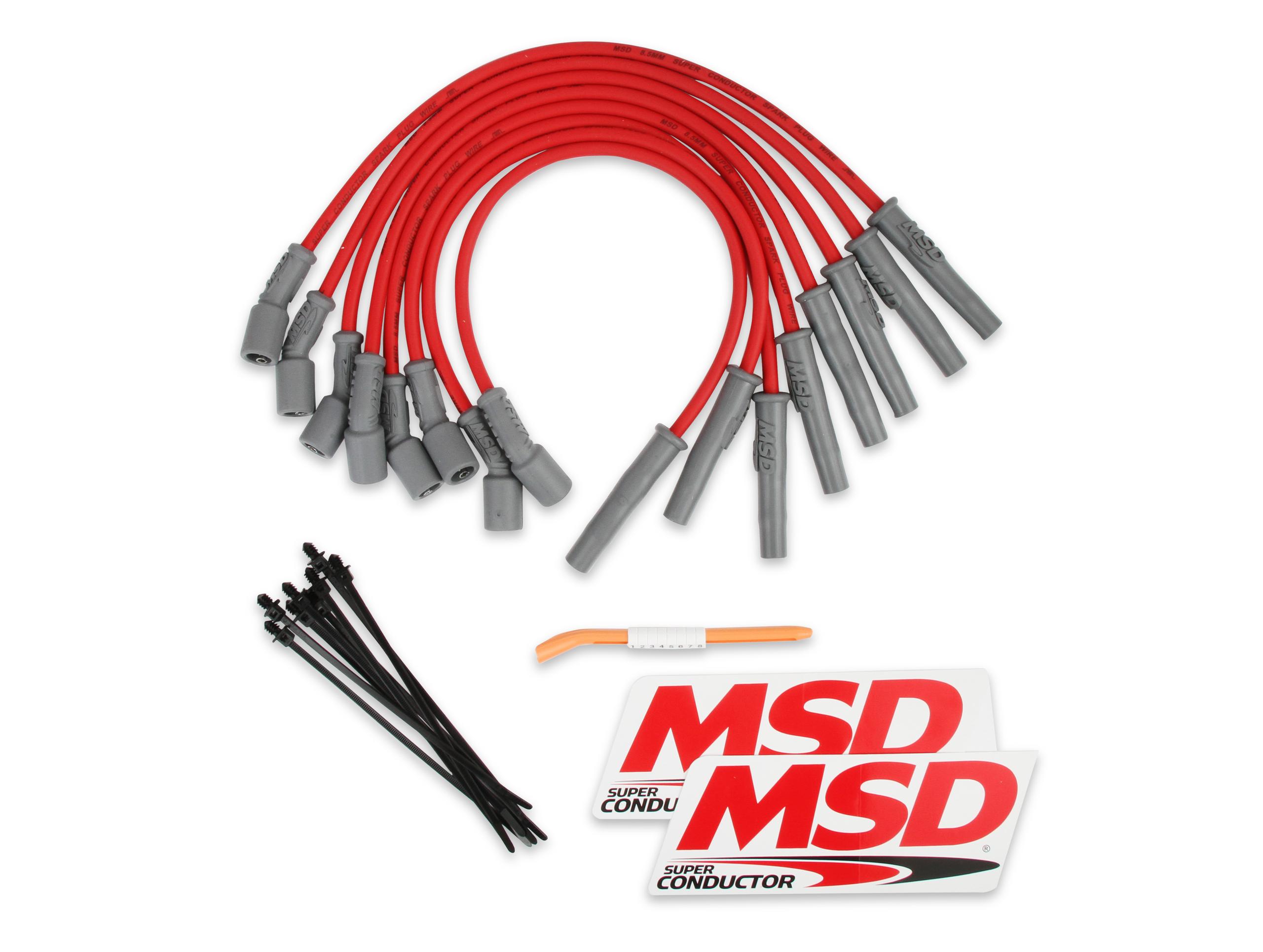 Msd 31639 Wire Set, Red, Ford Raptor 2010-14 6.2L