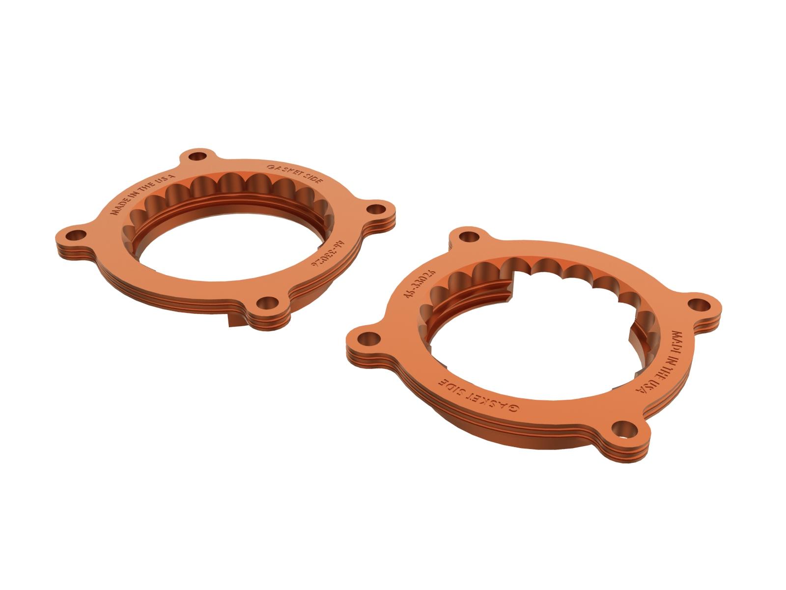 AFE Silver Bullet Throttle Body Spacer Kit (2026 Mustang GT, Mustang Dark Horse) - 46-33026N