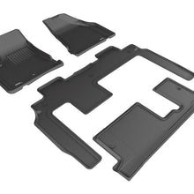 3D MAXpider 2007-2017 GMC Acadia/Acadia Limited Kagu 1st & 2nd & 3rd Row Floormats - Black