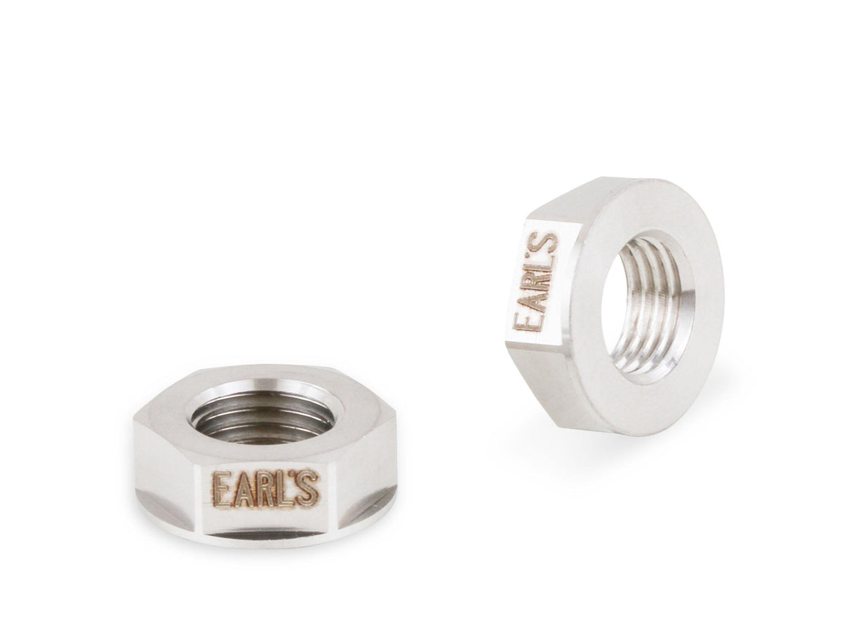 Earls Stainless Steel An Bulkhead Nut - Size: -3An - 2Pc - - SS592503ERL