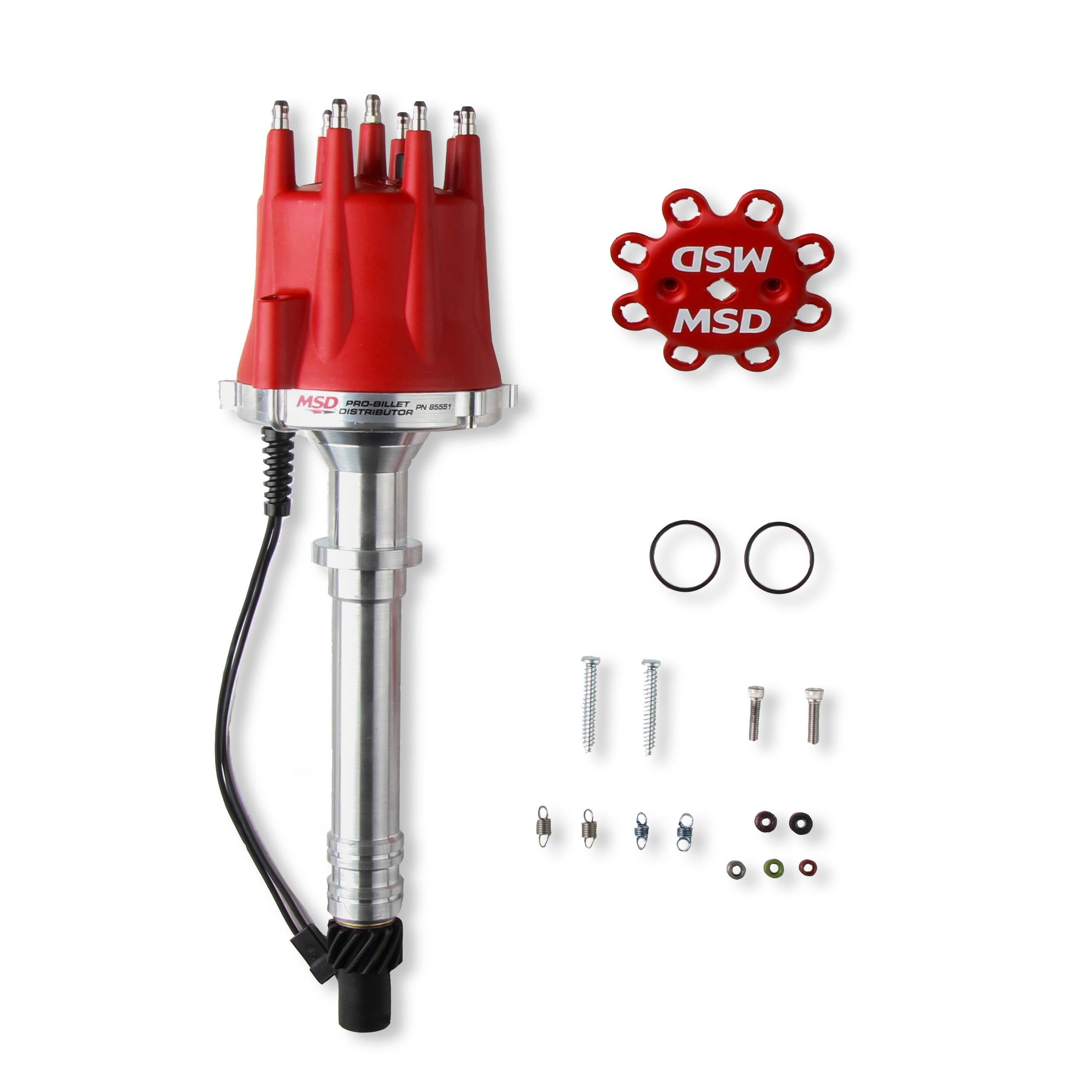 Msd 85551 Distributor, Chevy V8, Pro-Billet, With Cap, Rotor