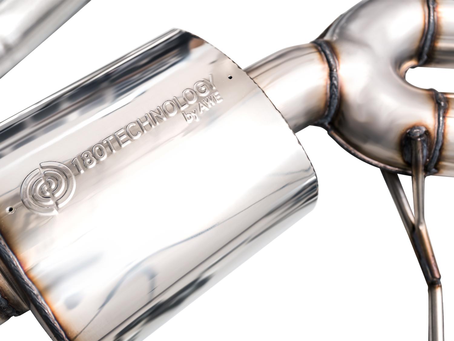 AWE Touring Edition Exhaust for '22+ Porsche Macan 2.9TT - Diamond Black Tips - 3015-43952