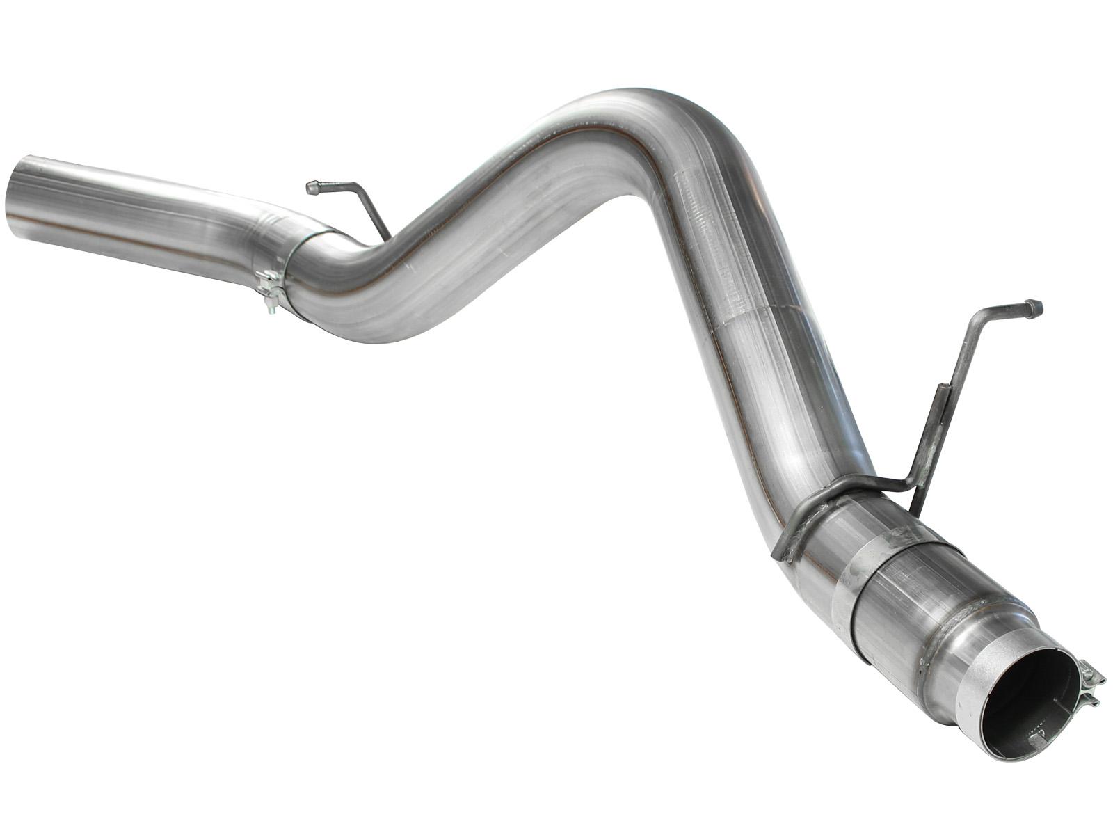 AFE Large Bore-HD 5 IN 409 Stainless Steel DPF-Back Exhaust System (2011-2016 Silverado 2500 HD, Silverado 3500 HD, Sierra 2500 HD, Sierra 3500 HD) - 49-44041