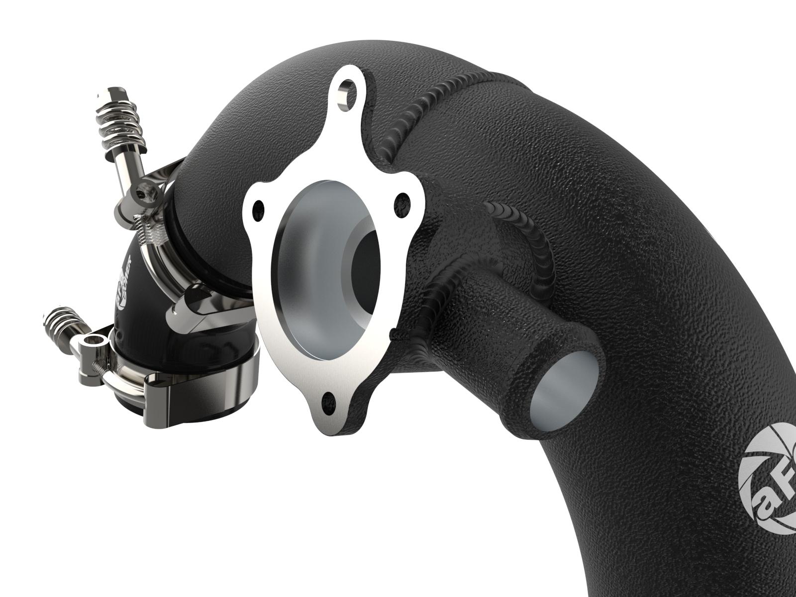 aFe BladeRunner Aluminum Hot and Cold Charge Pipe Kit - Black (2021-2025 Ford Bronco 2.3L) - 46-20574-B