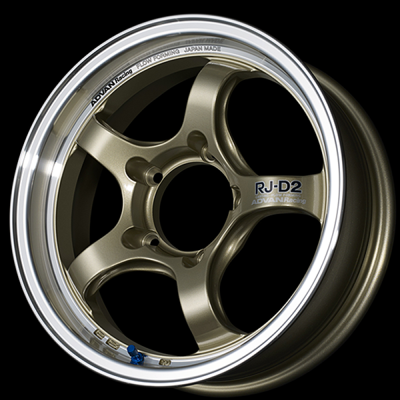 ADVAN RACING RG-D2 17X7.0 +42 4-100 MACHINING & CHAMPAGNE GOLD - YAT7E42ACG