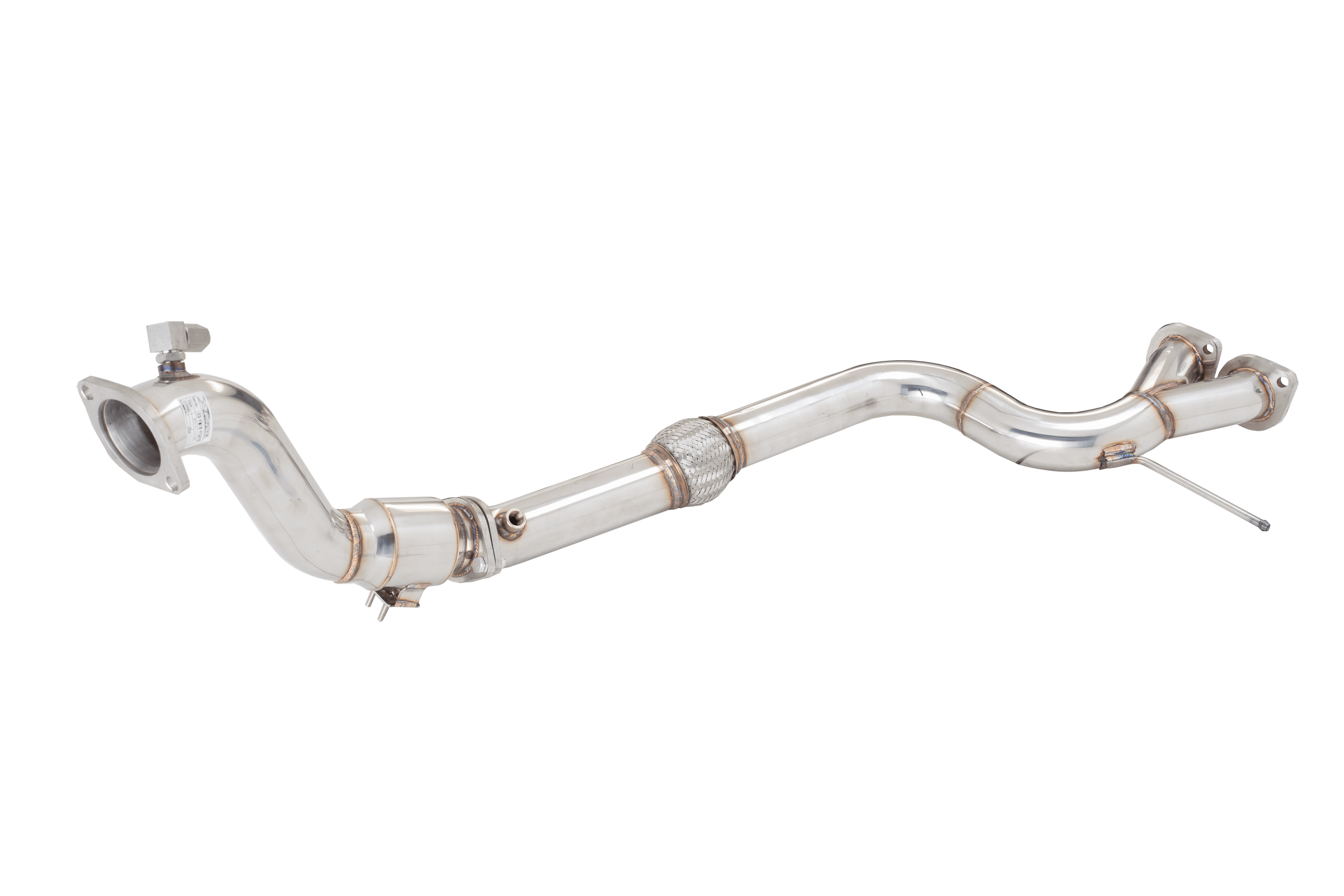 XForce Twin 3" Ss Dump Pipe With High Flow Metallic Cat (2015-2017 Mustang EcoBoost) - ES-FM17-KITB