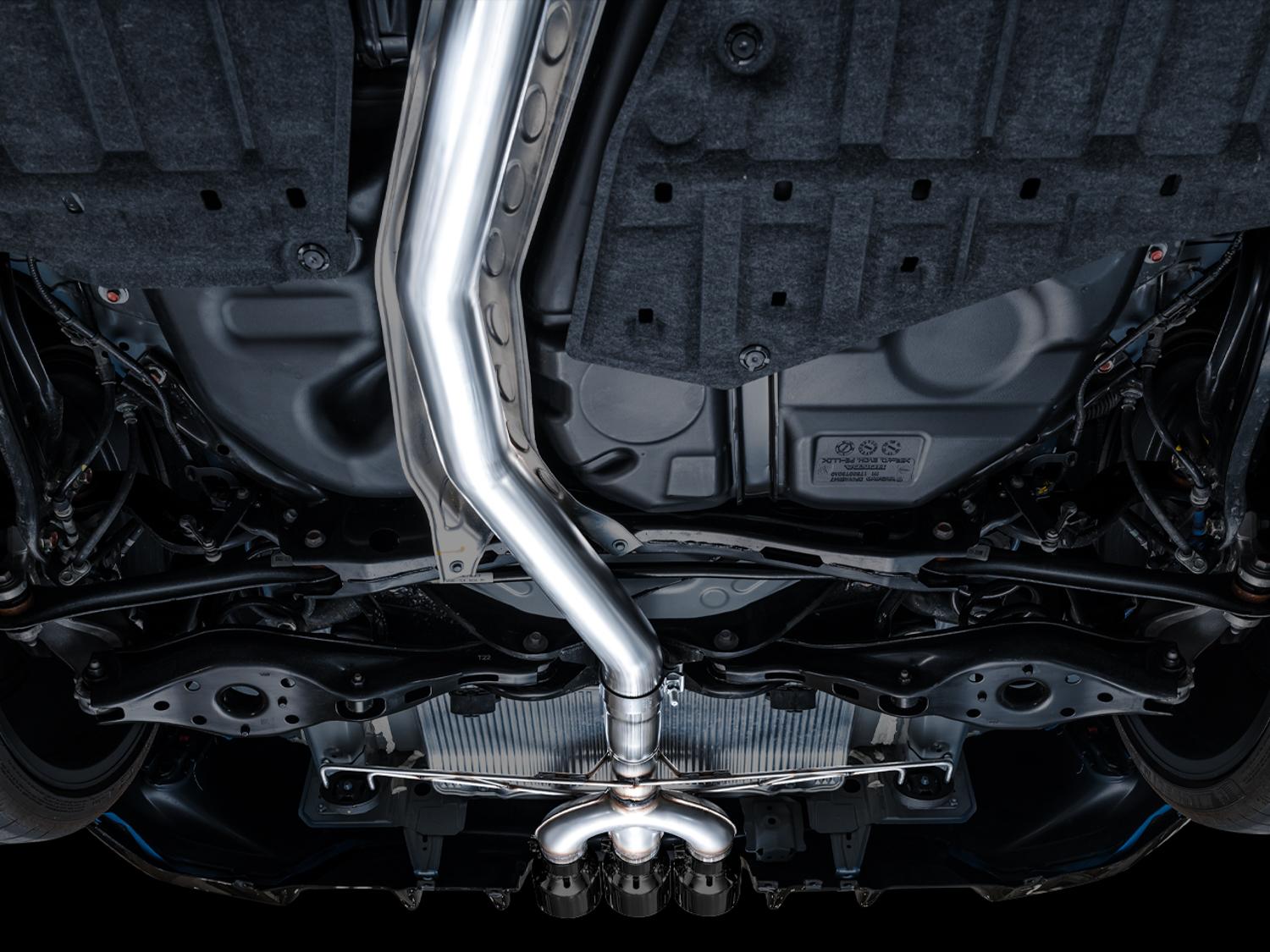 AWE Track Edition for FL5 CTR - Triple Diamond Black Tips - 3020-53287