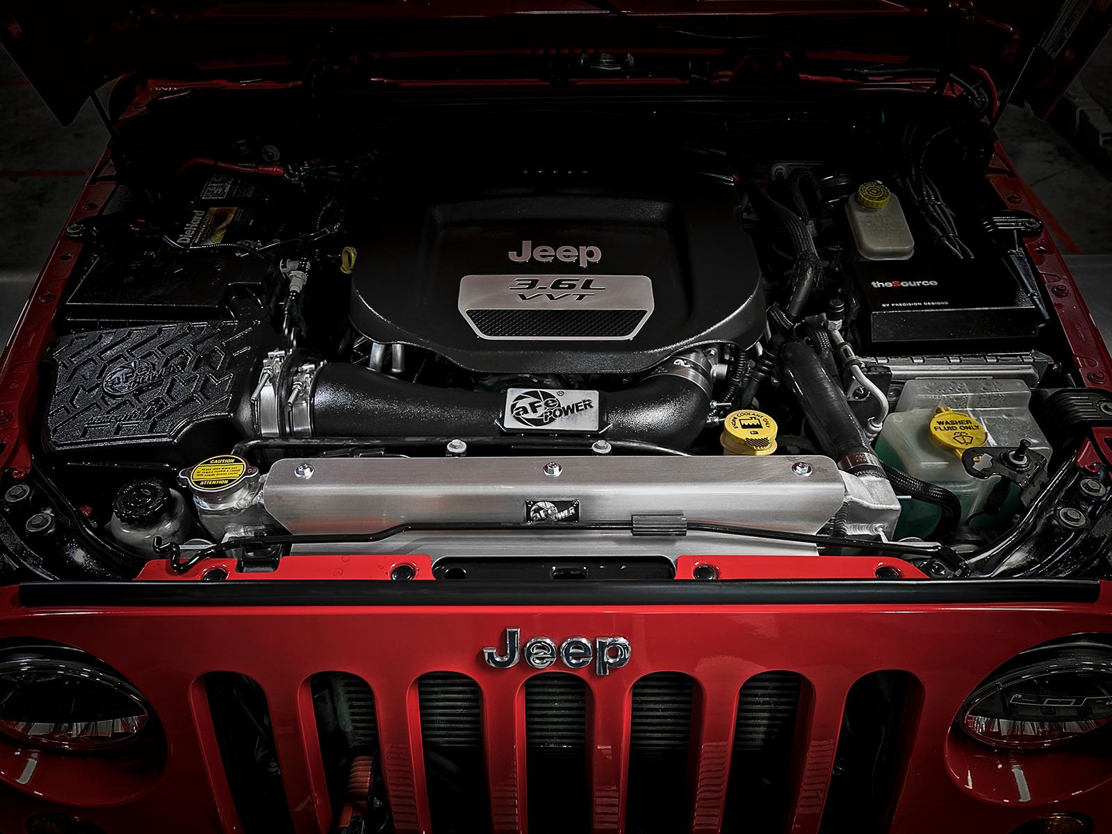 AFE BladeRunner GT Series Bar and Plate Radiator w/ Hoses (2012-2018 Wrangler JK, Wrangler) - 46-50012-B