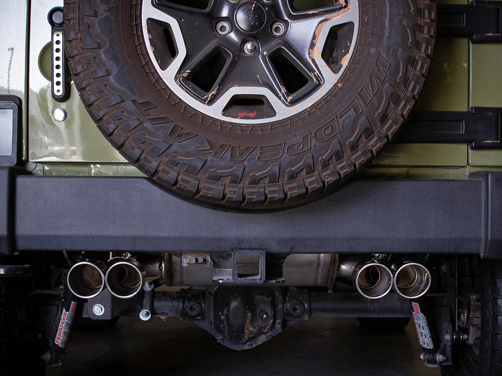 AFE Cat-Back Exhaust System (2007-2018 Jeep Wrangler V6-3.6/3.8L) - 49-38087-P