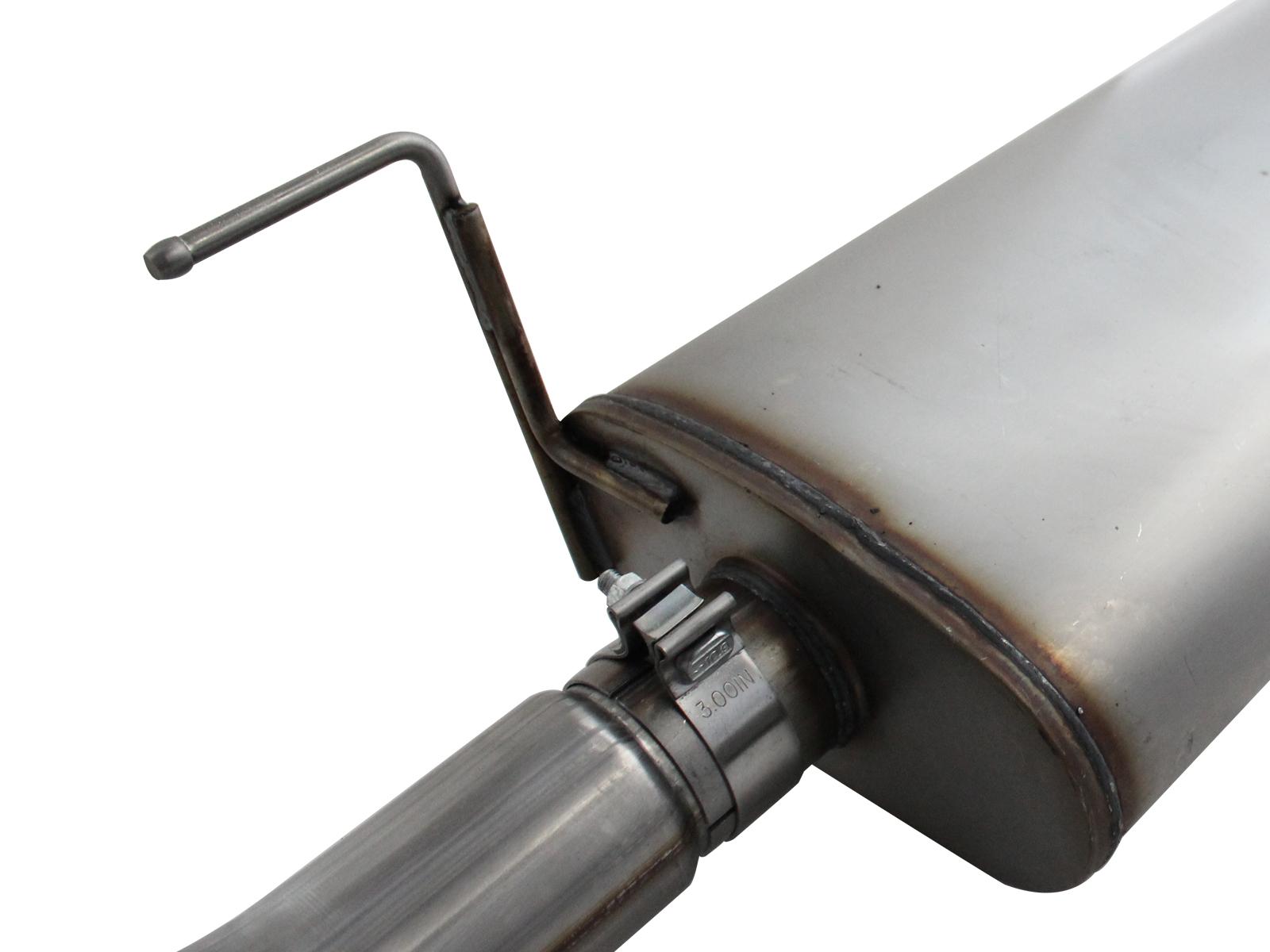 AFE MACH Force-Xp 3 IN to 3-1/2 IN 409 Stainless Steel Cat-Back Exhaust w/ Black Tip (2011-2014 F-150) - 49-43067-B