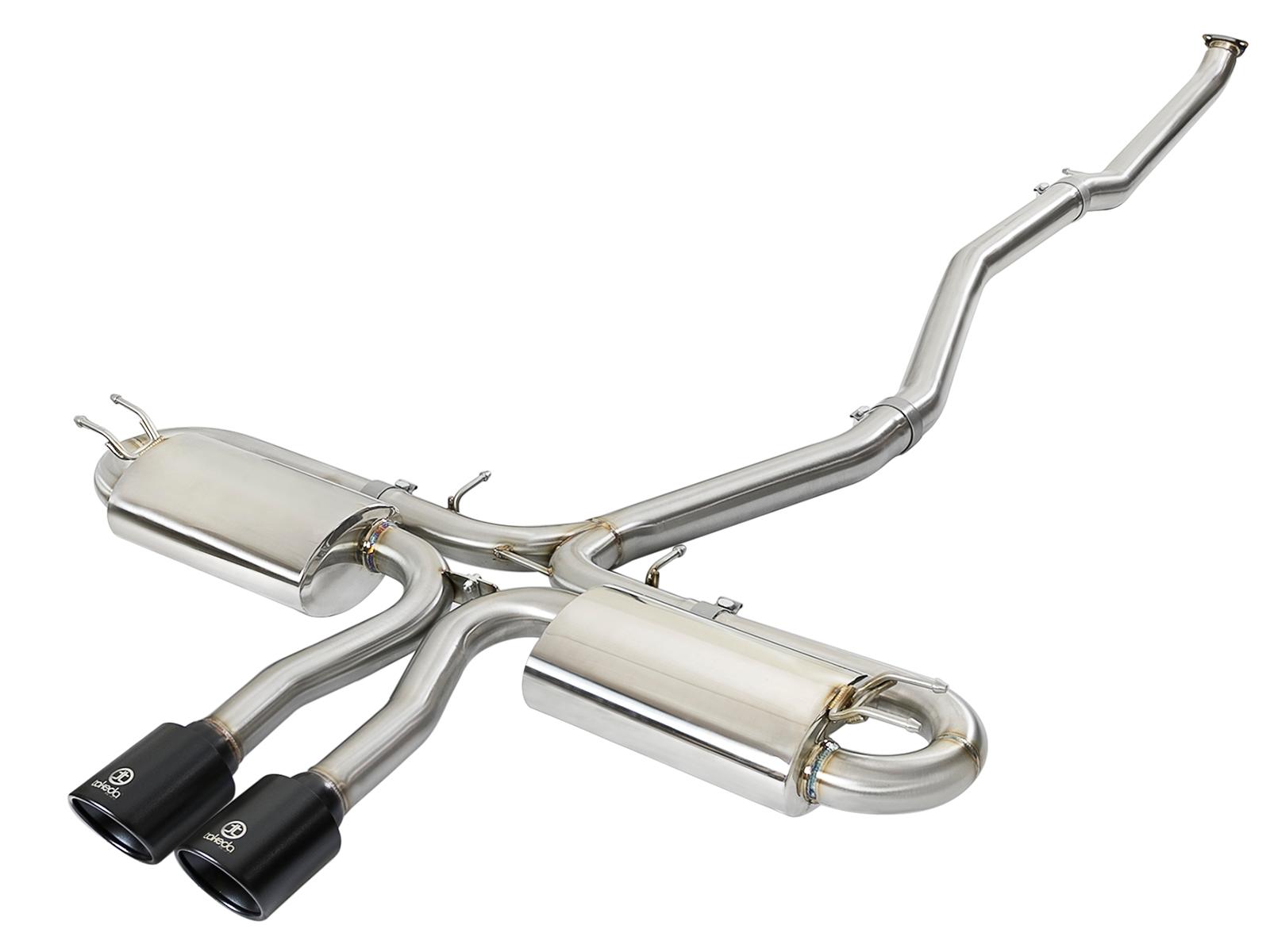 AFE Cat-Back Exhaust System (2017-2019 Honda Civic Si L4-1.5L (t)) - 49-36621-B