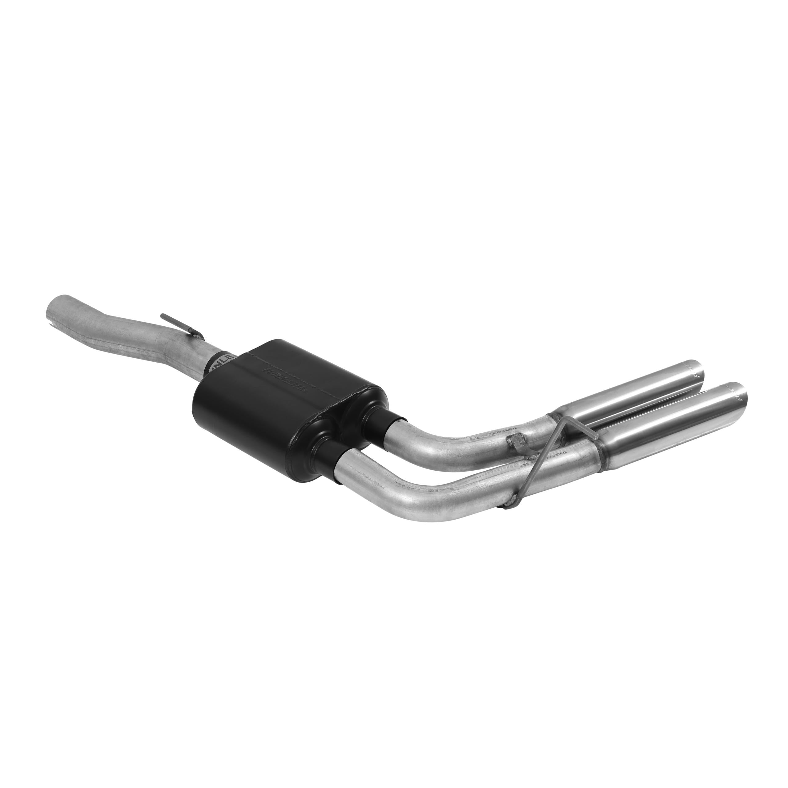 Flowmaster Cat-back System - Dual Same Side Exit - American Thunder - Aggressive Sound