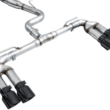 AWE Track Edition Exhaust for Audi 8Y S3 - Diamond Black Tips - 3020-43897