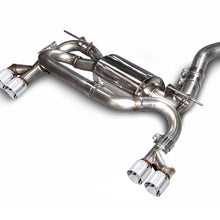AWE Tuning BMW F3X N20/N26 328i/428i Touring Edition Exhaust Quad Outlet - 80mm Chrome Silver Tips - 3010-42042