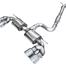 AWE Touring Edition Exhaust for Volkswagen MK8 Golf R - Chrome Silver Tips - 3015-42658