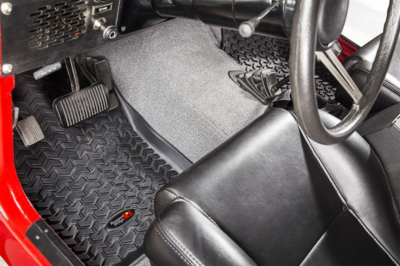 Rugged Ridge All Terrain Floor Liner Front Pair Black; 76-95 Cj5/Cj7/Cj8/Wrangler - 12920.21
