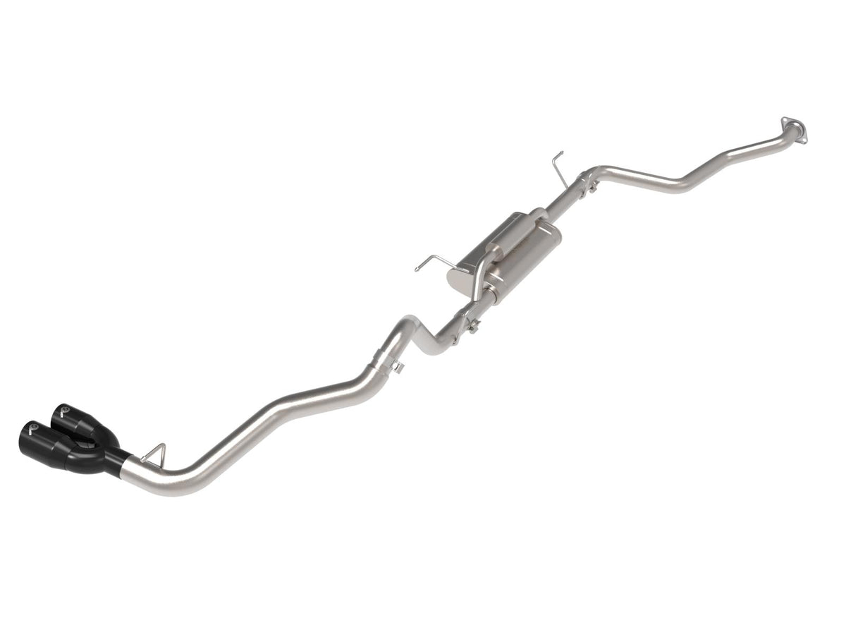 AFE Vulcan Series 2-1/2 IN to 3 IN Stainless Steel Cat-Back Exhaust w/Black Tip (2024-2025 Tacoma) - 49-36078-B