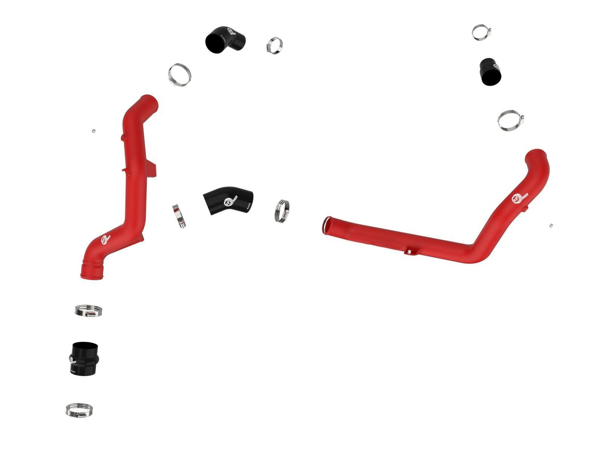 AFE BladeRunner 2-1/4 IN Aluminum Hot Charge Pipe Red (2022-2024 Explorer and Explorer ST) - 46-20678-R