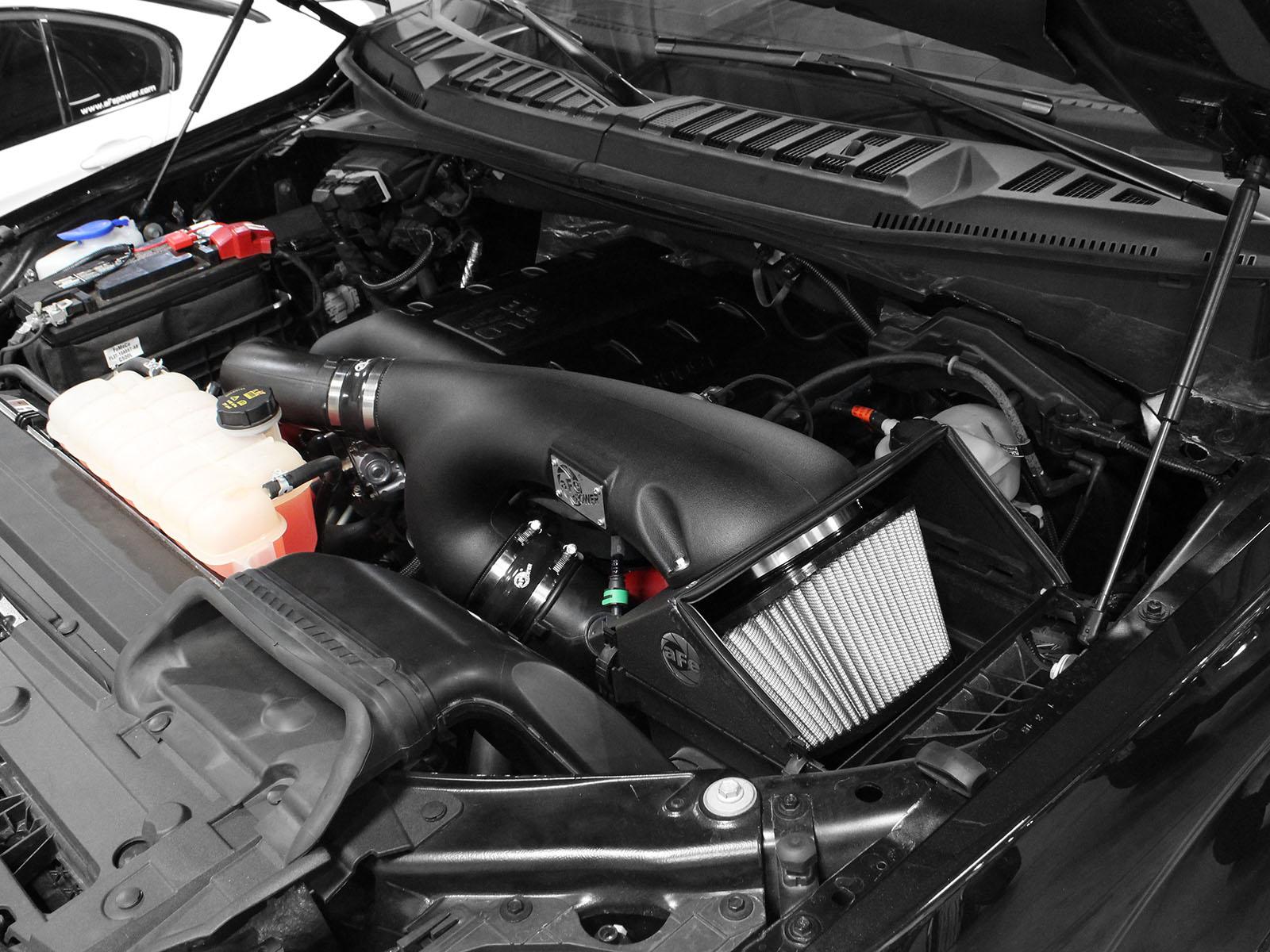 AFE Magnum FORCE Stage-2 Cold Air Intake System w/Pro DRY S Filter (Ford F-150 15-25 V6-2.7L / 15-16 V6-3.5L TT) - 51-32642-1B