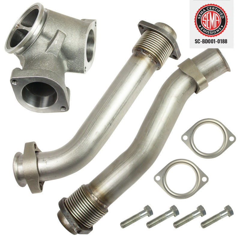 BD Diesel Bd 7.3L Powerstroke Uppipes Kit Ford 1999.5-2003 - 1043900