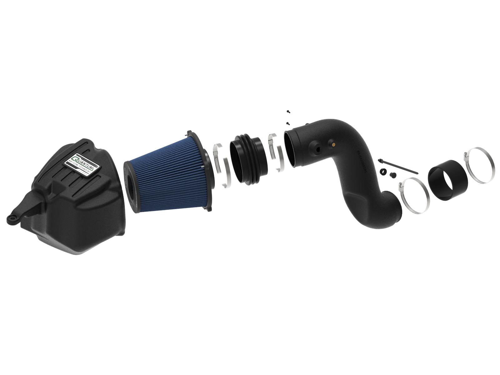 aFe Quantum Cold Air Intake System w/ Pro 5R Filter Media (2003-2007 Dodge Diesel Trucks L6-5.9L(td)) - 53-10032R
