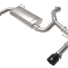 AFE MACH Force-XP 3 IN to 2-1/2 IN 304 Stainless Steel Axle-Back Exhaust Black (2015-2021 X1) - 49-36349-B