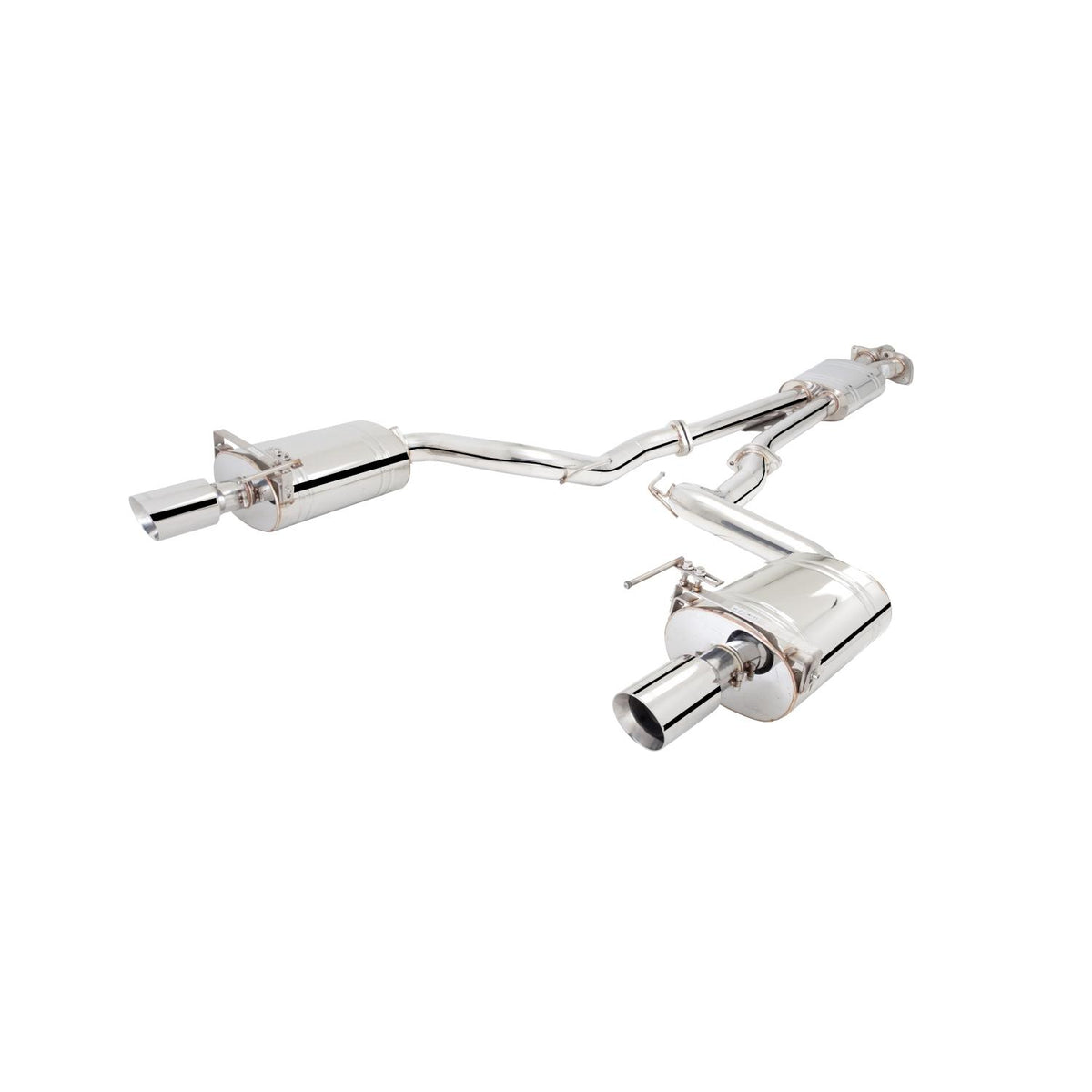 XForce Twin 21/2" Ss Cat-Back Exhaust System (2015-2017 Mustang) - ES-FM17-02-CBS