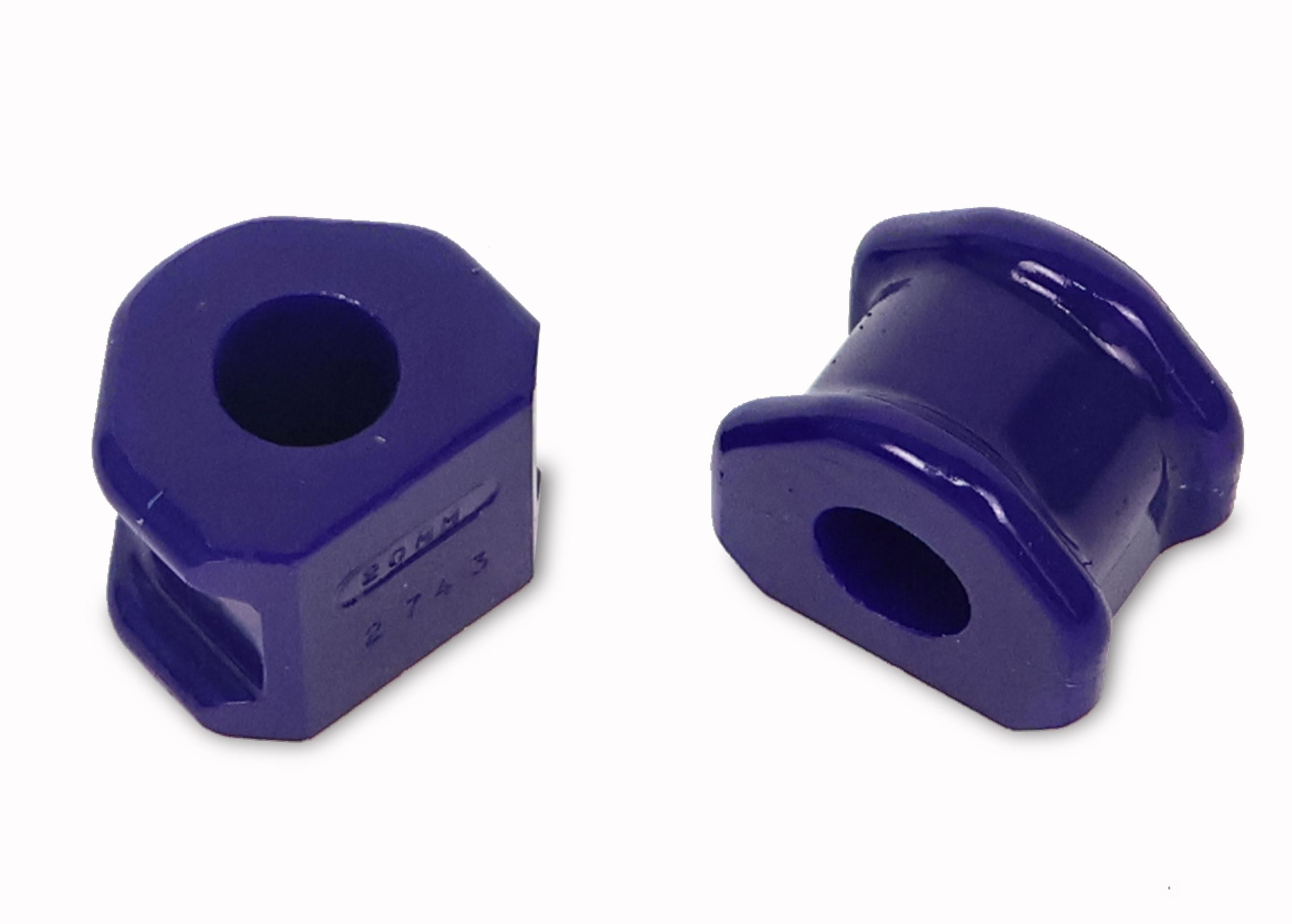 SuperPro Sway Bar mount bushes are an important part of the whole sway bar system. Worn or rubber bushes in these locations lead to movement in the sway bar in unwanted directions that effect the effectiveness of the sway bar. An upgrade to bushings can r