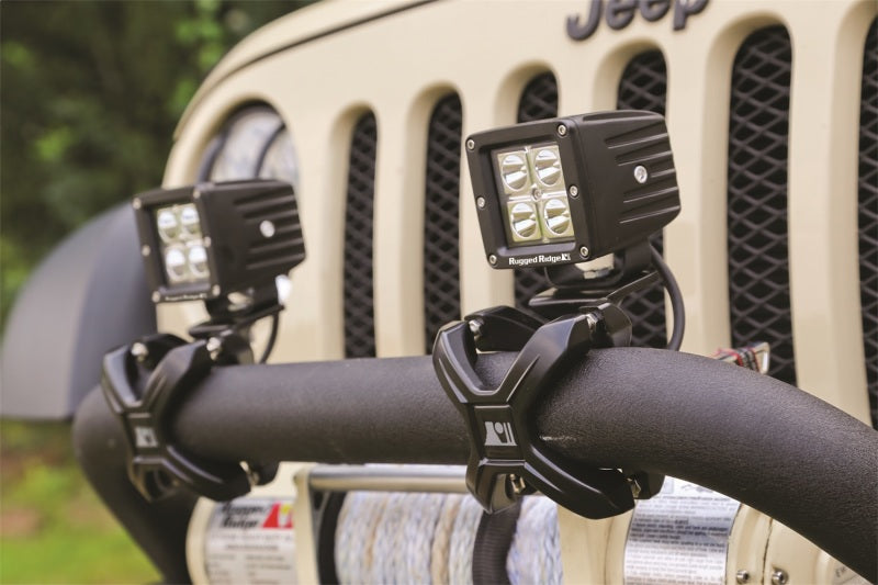 Rugged Ridge Light Kit 3 Inch Led Cube 16 Watt 840 Lumens - 15209.03
