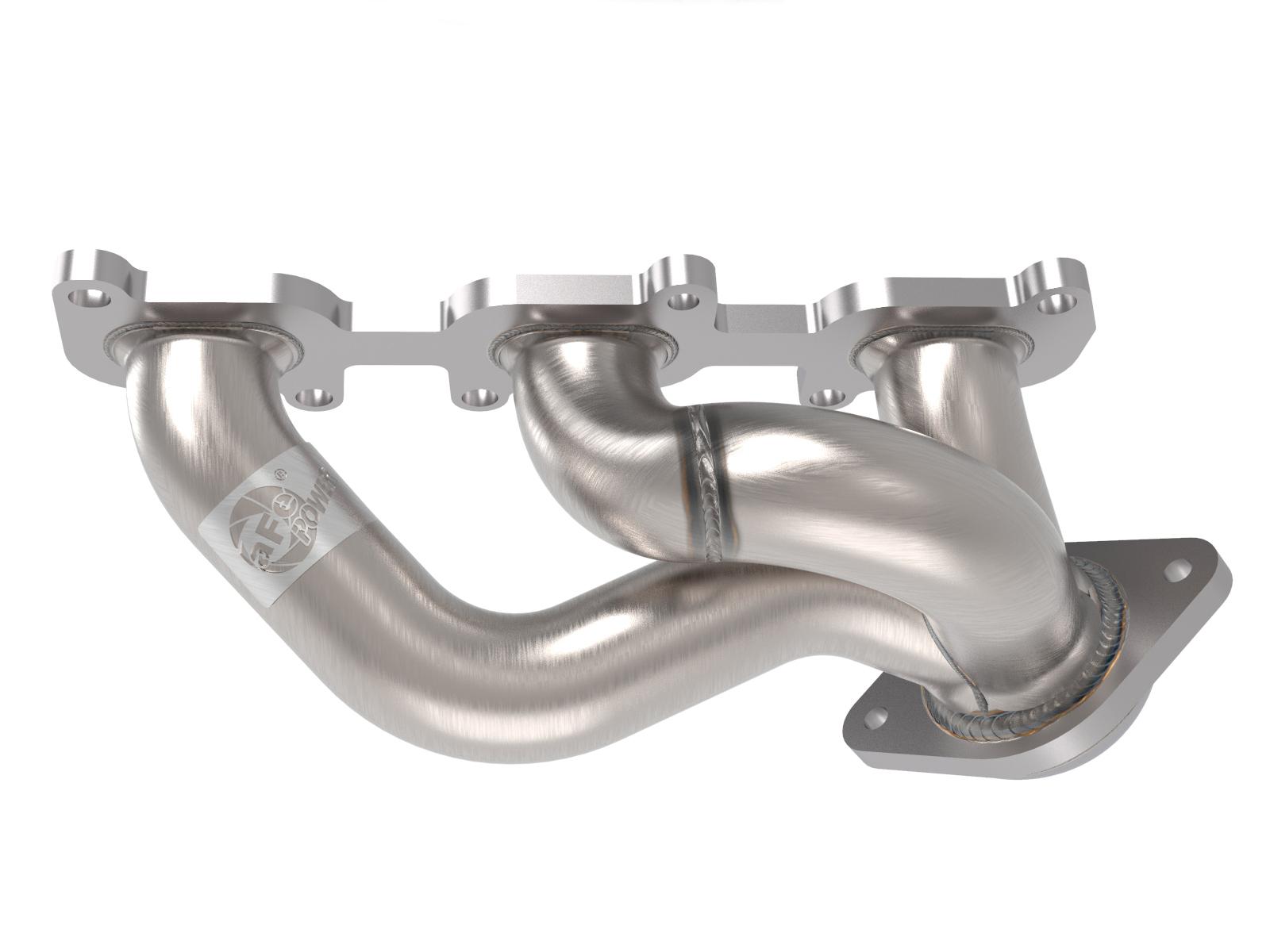 AFE Twisted Steel 409 Stainless Steel Short Tube Header (Ford Mustang 11-17 V6-3.7L) - 48-43031