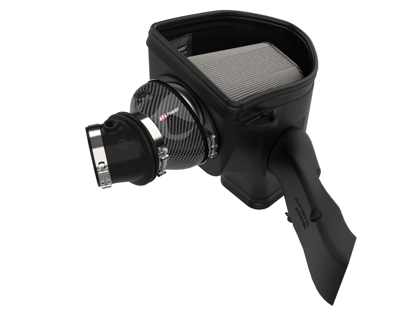 aFe Track Series Carbon Fiber Cold Air Intake System w/ Pro DRY S Filter (2021-2023 Charger SRT Hellcat Redeye V8-6.2L) - 57-10027D