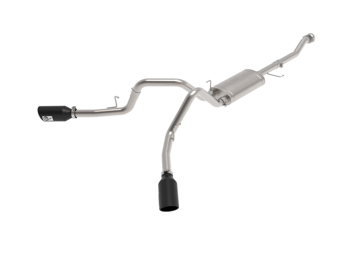 AFE 49-33126-B Vulcan Series 3 IN 304 Stainless Steel Cat-Back Exhaust System w/ Black Tip (2021-2025-2021-2025 F-150, F-150, F-150)