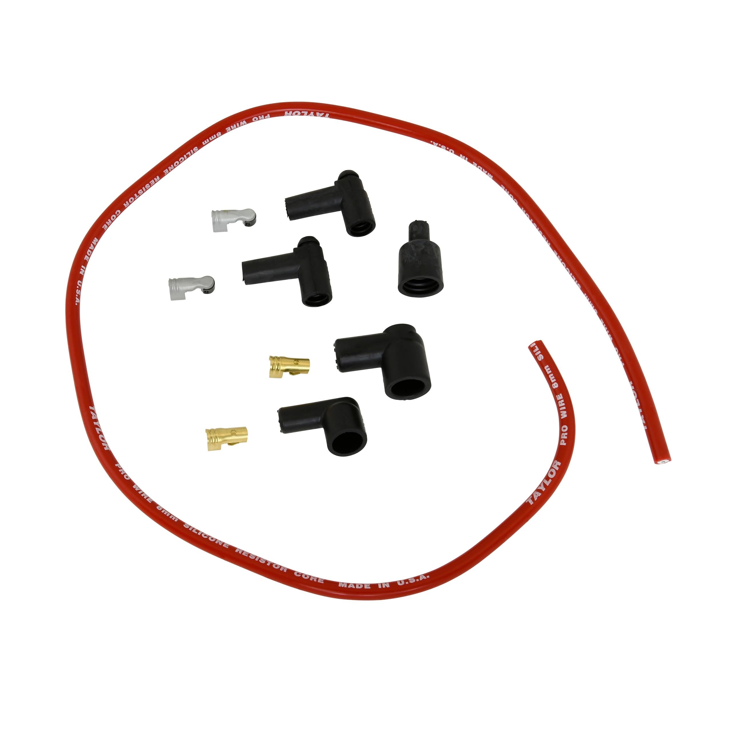 TAYLOR CABLE 8mm Pro Wire RC Coil Repair Kit red - 45329