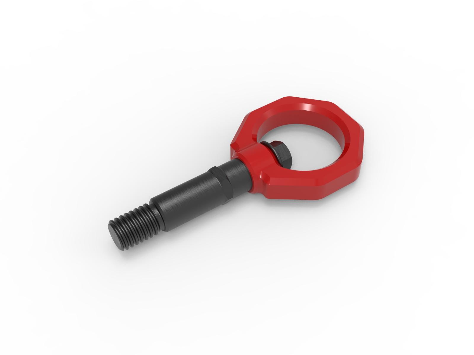 aFe CONTROL Rear Tow Hook Red (2020-2021 GR Supra, GR Supra, GR Supra) - 450-721002-R