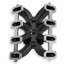 Holley Single Plane Split-Design Race Intake Manifold- GM LS1/LS2/LS6- Black.  - 300-256BK