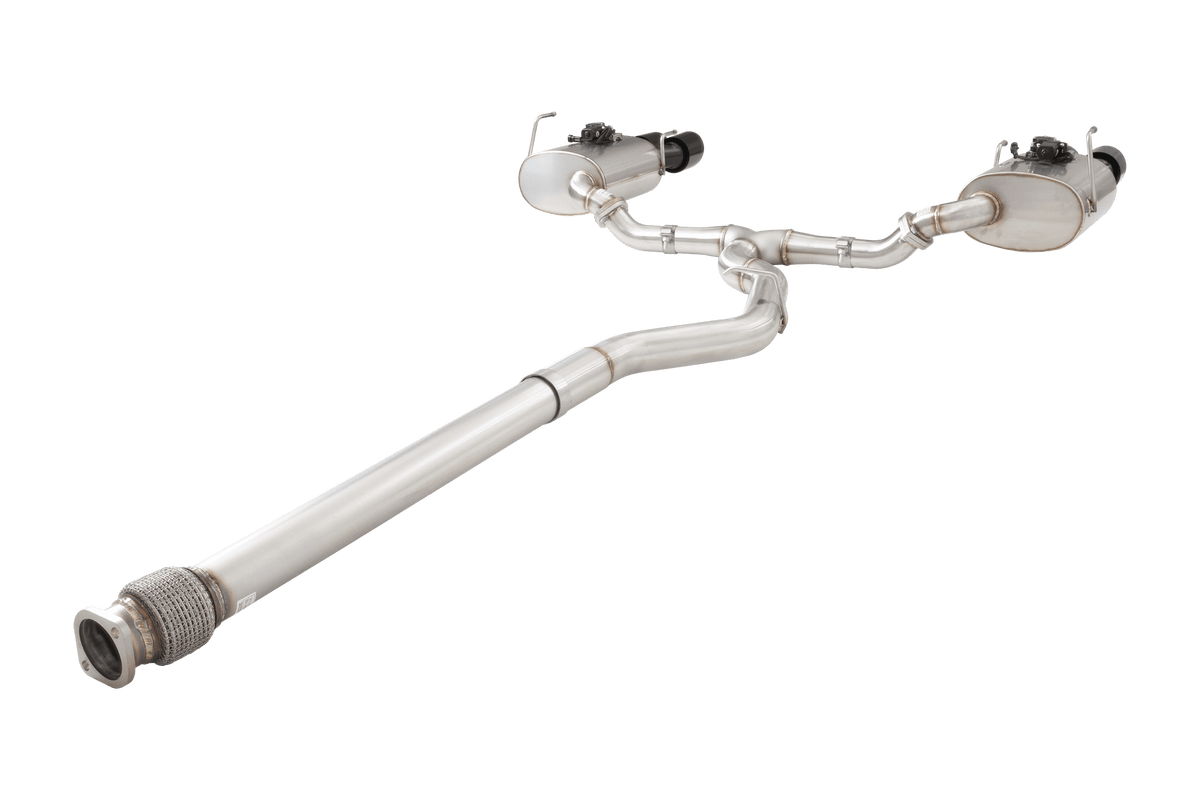 XForce Subaru WRX VB WR Varex valved Cat Back Exhaust System with Black Tips - ESSWVB22VKBK