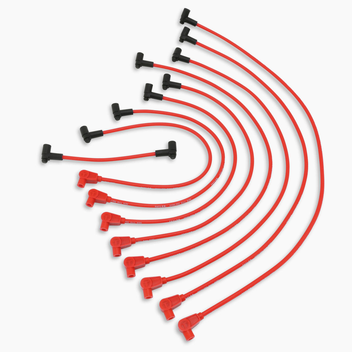 TAYLOR CABLE 8mm race fit Spiro-Pro red - 76230