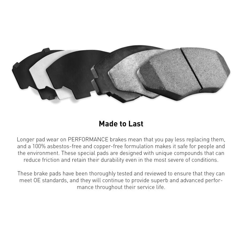 R1 08-17 Honda Accord Coupe Rear Performance Sport Brake Pads