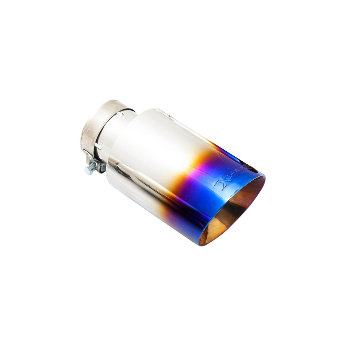 XForce Ford Bronco Blue Burnt Look Round Angle Cut Tip (Fit Xforce Catback System Only) (2021-2022 Bronco) - ESFB21BLUTIP