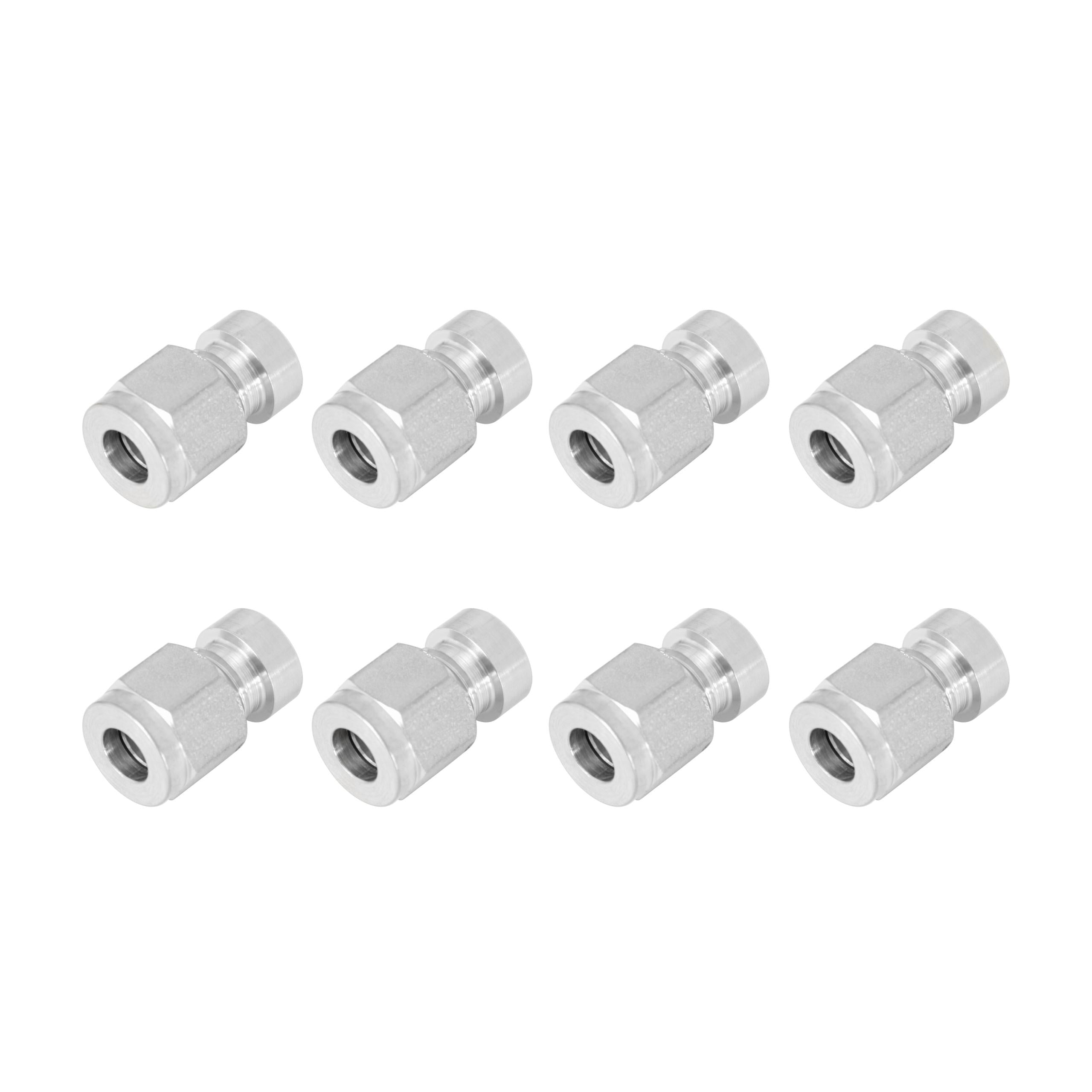 Holley 1/4" Stainless EGT Weld Bung - 8 Pack.  - 543-163